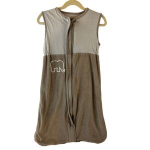 IKEA‎ sleep sack infant taupe stripes 29" long sleepwear elephant